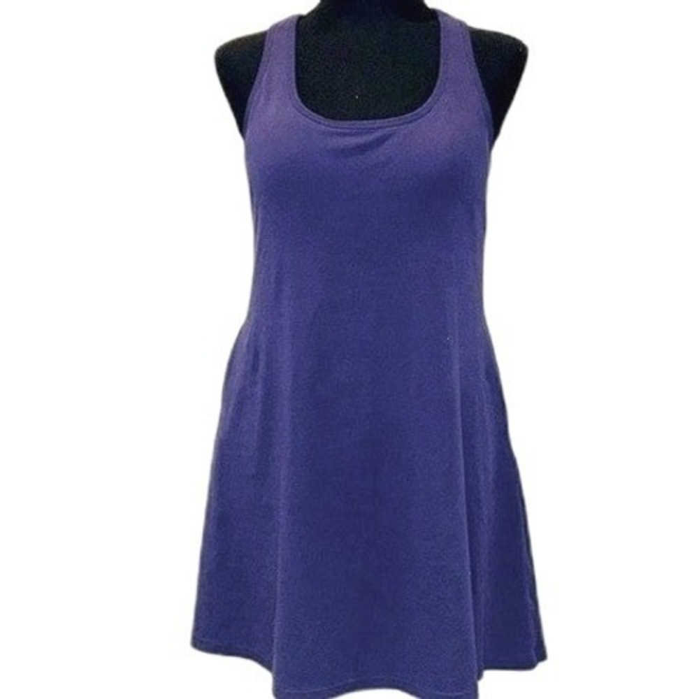 V For City Purple Tennis‎ Dress Built In Bra Racerback Activewear M